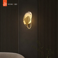 Lampe murale de luxe en verre artisanal en acier inoxydable de haute qualité pour hôtel, villa, hall d'entrée