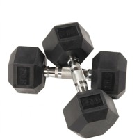 Mancuernas Hexagonales APEXHQ con Revestimiento de Goma y Hierro Fundido para Gimnasio y Fitness