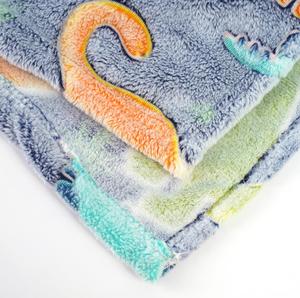 Couvertures en molleton en peluche moelleux en flanelle avec couleur néon dans la couverture à motif personnalisé pour les enfants - Product Image 4