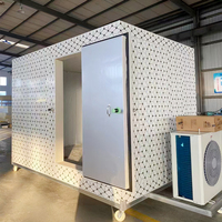 Chambre froide industrielle moderne en acier avec porte coulissante automatique pour congélation, réfrigération et stockage frigorifique