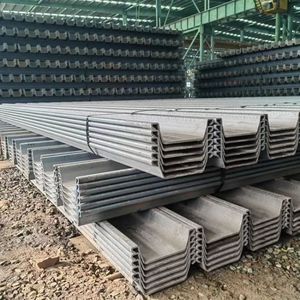 Factory U-shape Seawall Retaining Wall Steel <strong>Sheet</strong> Piling High Carbon Steel <strong>Sheet</strong> <strong>Pile</strong> for River Protection - Product Image 2