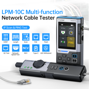 Probador de Cables de Red FNIRSI LPM-10C, Probador de Ethernet LAN RJ45 RJ11, Escáner <span class=keywords><strong>PING</strong></span> IP, Detector PoE, Localizador de Fallas de Cable - Product Image 2