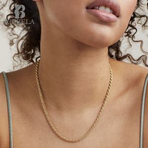 Collares de Cadena Torcida Personalizados de Joyería Fina Hip Hop para Hombre al Por Mayor, Cadena de Cuerda con Corte de Diamante en Plata de Ley 925 Sólida para Mujer - Product Image 5