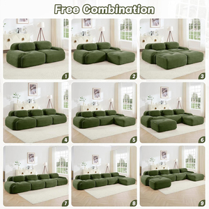 Bộ ghế <span class=keywords><strong>sofa</strong></span> không khung, hút chân không, kèm đôn, 2 chỗ ngồi, kiểu mô-đun, chất liệu mút nhớt, chỗ ngồi sâu - Product Image 5