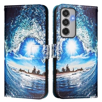 Pour Samsung A06/A16 mignon Panda Flip PU étui pochette sac, portefeuille support étui couverture pour Galaxy A35/A05/A55/A15/A34/A54