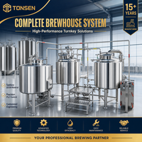 Système de brasserie nano en acier inoxydable Tonsen 200L, mini brasserie 2HL, équipement de brassage à domicile pour pub et restaurant