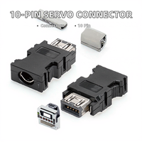 Connecteur de câble d'encodeur SM-10P IEEE 1394 10P, prise servo CN2, 10 contacts en cuivre, boîtier ABS, noir