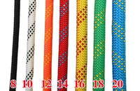 Vente directe d'usine conforme à la norme CE de cordes d'escalade statiques en polyester de haute qualité de 6 à 20 mm. Personnalisable Disponible.