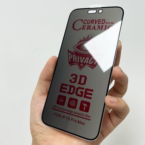 Protector de Pantalla de Privacidad de Cerámica Mate <span class=keywords><strong>ESD</strong></span> para 15/14/13/12/11, Dureza 5H, Ultrafino, Pegamento Completo, Impermeable, para Teléfonos Móviles - Product Image 3