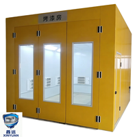 Cabine de peinture à chauffage rapide à haute température, écologique, brûleur diesel Riello, cuisson à 80°C, 18 kW, qualité industrielle, automobile