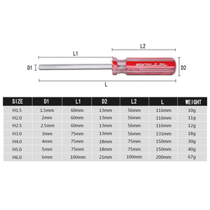 <span class=keywords><strong>Tournevis</strong></span> Phillips en acier robuste multi-usages magnétique chromé industriel IMPA 612272-76 OEM avec poignée en plastique - Product Image 6