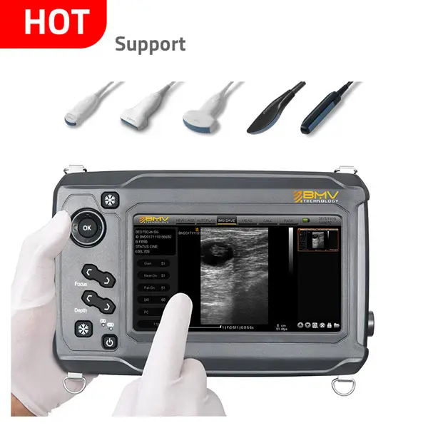 Portable Cow Ultrasound Scanner Farm Animal Reproduction Diagnostic Device 7-inch Veterinary Portable Ultrasound Scanner