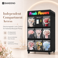 Máquina Comercial para Venta de Flores BANDENG 6510XH 10T con Capacidad para 8 Artículos y Estructura de Almacenamiento de Flores Separada