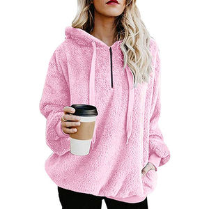 Garantía de Comercio de moda de noche fiesta noche mujeres Jersey peludo Sudadera con capucha - Product Image 5