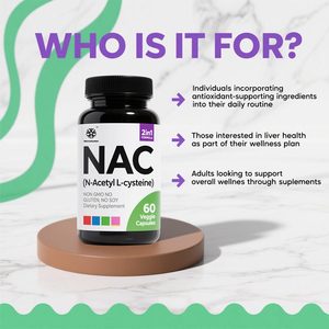 Cápsulas de N-Acetil-L-Cisteína Sin Gluten de Marca Propia, Apoya el Envejecimiento Saludable y la Vitalidad, Salud Pulmonar y Hepática, 60 Cápsulas - Product Image 6