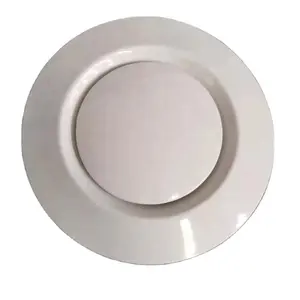 Calandre ronde en plastique ABS, 100 pièces, couverture de plafond pour ventilation ajustable, extracteur de Valve d'air