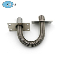 Manchon de protection de câble en acier inoxydable métallique de 18 mm, ressort de câble, protection anti-pincement, boucle de porte