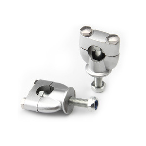 Abrazadera de manillar de motocicleta de aleación de aluminio, soporte de montaje de un solo orificio de 22 mm para actualización y reacondicionamiento - Product Image 3