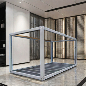Marco de contenedor de acero galvanizado de 20 pies para habitación familiar modular Casa de <span class=keywords><strong>calle</strong></span> prefabricada para sala de estar - Product Image 3