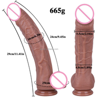 SacKnove 11,41 pouces Jouet sexuel pour femme, vagin anal, masturbation, sensation réelle, pénis doux et volumineux, avec ventouse, gode réaliste