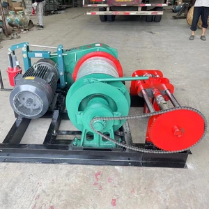 10ton 10m 50m Electric Winch 4 Times <strong>Pulley</strong> Gearbox Steel Core Components Including Pump Engine Motor Slipway for Shipyard Use - Product Image 1