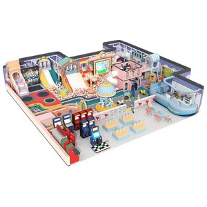 Castillo de Juegos Interior, Paraíso Infantil, Área de Juegos para Niños, <span class=keywords><strong>Parques</strong></span> de Diversiones Grandes y <span class=keywords><strong>Pequeños</strong></span>, Trampolines para Centros Comerciales - Product Image 1