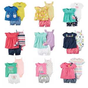 12.4 Conjuntos de Ropa para Bebés Niñas y Niños al por Mayor, Ropa para Recién Nacidos, Conjunto de 3 Piezas: Body y Pantalones - Product Image 2