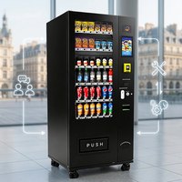 Máquina Expendedora de Snacks Pequeña Anti-Vandalismo con Triple Seguridad para el Mercado Alemán, Máquina Expendedora para Exteriores para Europa