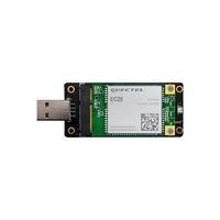 Módulo LTE 4G, Adaptador Mini PCle a USB 2.0 con Módulo EC25, Placa Convertidora CB25-AUX para Latinoamérica/Australia/Nueva Zelanda