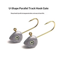 Leurre Micro-organisme Lumineux en Forme de Poisson pour Pêche au Bar en Rivière – Hameçons Jigging Bioniques Miniatures Effet Œil de Poisson