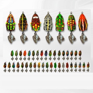 Leurre de pêche artificiel en <span class=keywords><strong>latex</strong></span> souple bionique de haute qualité, 4 cm, 7 g, flottant en surface, pour la pêche à la truite, au brochet, au poisson-serpent, au poisson-chat - 10 pièces/sac - Product Image 3