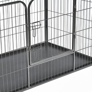 Robusto pannello resistente 4 box per animali domestici portatile per interni esterni molteplici modi di addestramento per cani recinzione pannello box - Product Image 5