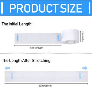 Premium Disposable Neck <b>Paper</b> Strip with Strong Glue and 100% Strength 6.5cm X 34m for Barber and Hair Salon Use - Product Image 3