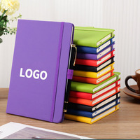 Promotion Custom A5 Größe Hardcover Notebook Personal isiertes Logo Leder Journal Schul büro Planer Schreibwaren