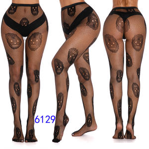 Bt806ヨーロッパとアメリカハロウィンセクシーピュア欲望スカルフィッシュネットストッキングレディースギアなしレギンスパンスト - Product Image 2