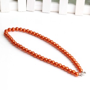 สร้อยคอไข่มุกเทียม 42 ซม. ทรงกลมสีขาว อุปกรณ์เสริมเครื่องประดับ DIY สำหรับทุกเพศ - Product Image 3