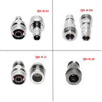 Fournisseur d'usine 50ohm RF double adaptateur de câble coaxial mâle convertisseur QN mâle à N mâle adaptateur de convertisseur de prise