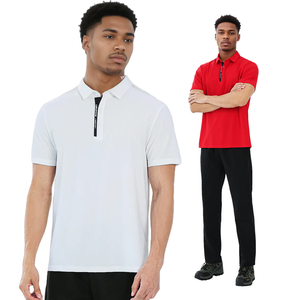 Polo de moda de tendencia superior de talla grande, diseño Jacquard personalizado, malla transpirable, uniforme de equipo que absorbe la humedad, Polo - Product Image 4