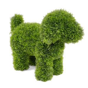 Искусственные растения H37см для декора сада, имитация собаки из боксвуда, оптом, на заказ, устойчивые к УФ-излучению, экологически чистые, для улицы - Product Image 2