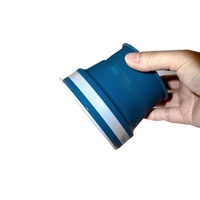 9oz 270 ML pliable réutilisable en plastique rétractable tasse à boire Silicone pliant café tasse de voyage tasse Silicone tasses avec couvercle