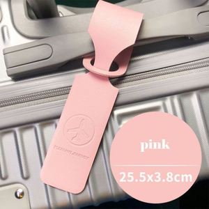 Fashionable Anti-Lost Travel Bag <b>Tag</b> Holders Soft PVC Happy Flight <b>Suitcase</b> <b>Tags</b> Letter Pattern Travel Promotion Gifts - Product Image 2