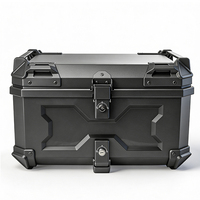 F2-MOTO 58L Vente en gros de coffres de moto en ABS, coffres arrière universels en plastique rigide PP pour scooters et motos