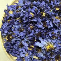 Thé de fleurs de lotus bleues séchées à l'air chaud, naturel, de haute qualité, en gros