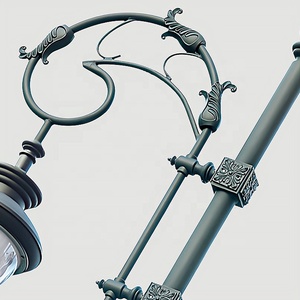 DAWN IP65 Aluminum LED <strong>Street</strong> <strong>Light</strong> Nordic Vintage Style Waterproof For <strong>Outdoor</strong> Courtyard &amp; Villa Garden Decor AC Power Supply - Product Image 1