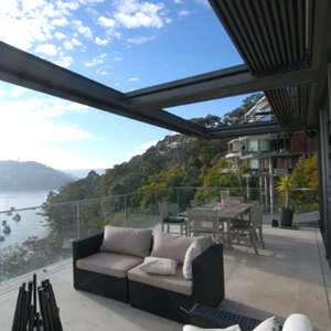 Gazebo Pergolas motorisées à persiennes modernes de 3x3m pour le jardin et l'extérieur Cadre en aluminium rétractable revêtu pour tonnelles rétractables - Product Image 6