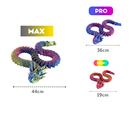 Dragon féerique imprimé en 3D, conception articulée intégrale, cadeau d'ornement créatif, figurine tendance populaire