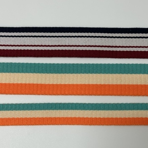 สายรัดผ้าฝ้ายทอลายทแยงระบายอากาศแข็งแรงออกแบบได้ตามต้องการงานหัตถกรรมผ้าสำหรับกระเป๋าเสื้อผ้าในบ้าน - Product Image 3