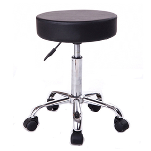<span class=keywords><strong>Tabouret</strong></span> pivotant rond moderne de luxe en PU rembourré avec base chromée et roulettes, <span class=keywords><strong>tabouret</strong></span> <span class=keywords><strong>à</strong></span> roulettes multi-usages pour atelier, salon de coiffure - Product Image 5