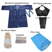 Bikini jetable noir et bleu en non-tissé PP pour massage et spa, avec liens à nouer – Fournisseur d'usine