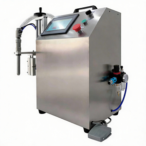 เครื่องบรรจุขวดแบบกึ่งอัตโนมัติชนิดปั๊มเกียร์ควบคุมด้วย PLC ปริมาตรบรรจุ 5 มล. ไม่จำกัด สำหรับเครื่องดื่มและขวดแก้ว ใช้งานได้หลากหลาย - Product Image 2